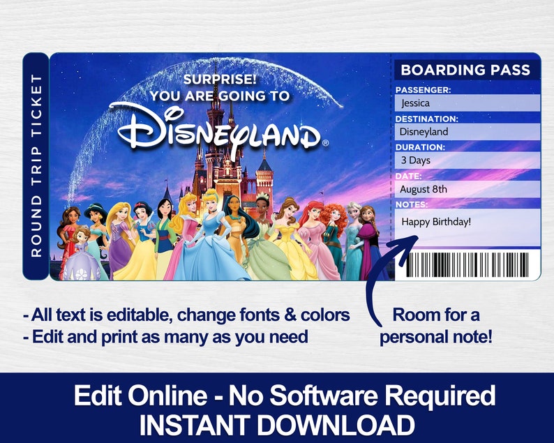 disney world trip tickets surprise disney trip disneyland