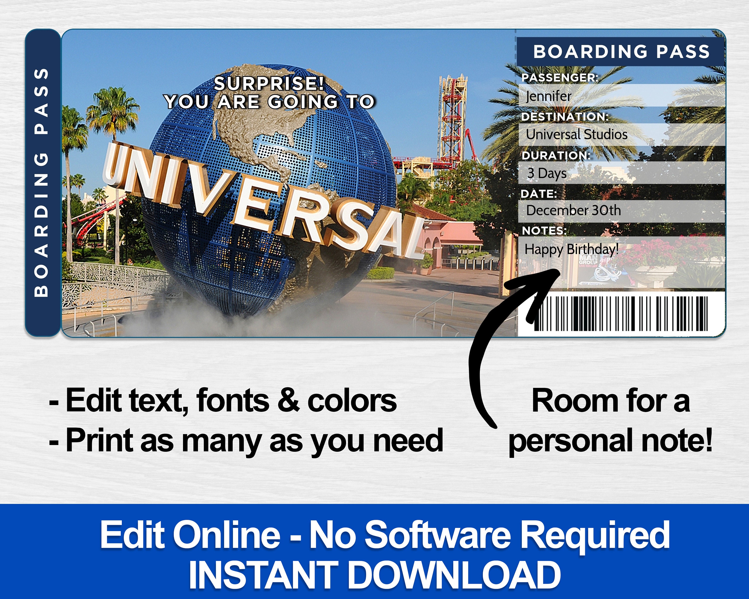 timeshare presentation universal studios tickets