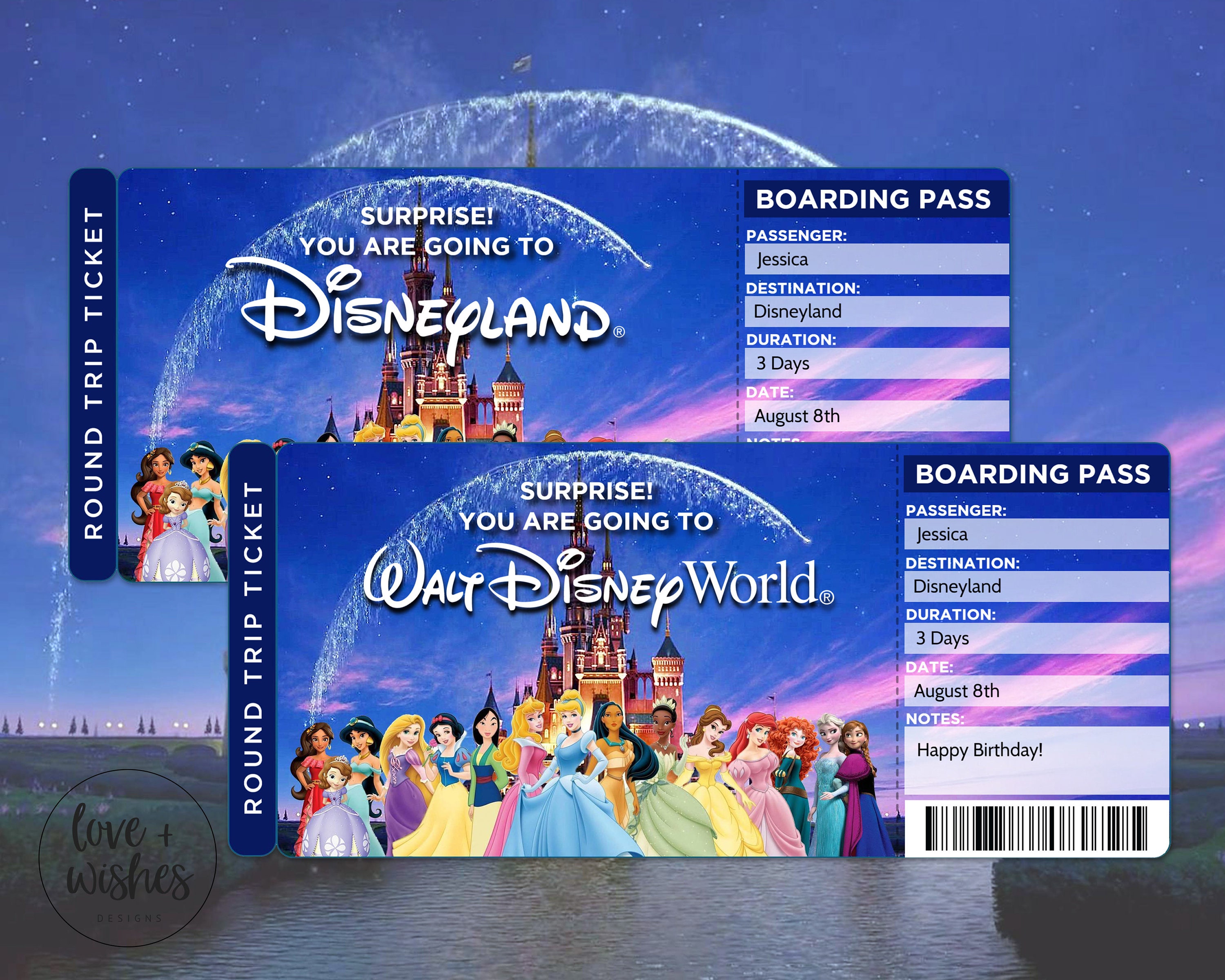 Free Disney Cruise Ticket Printable