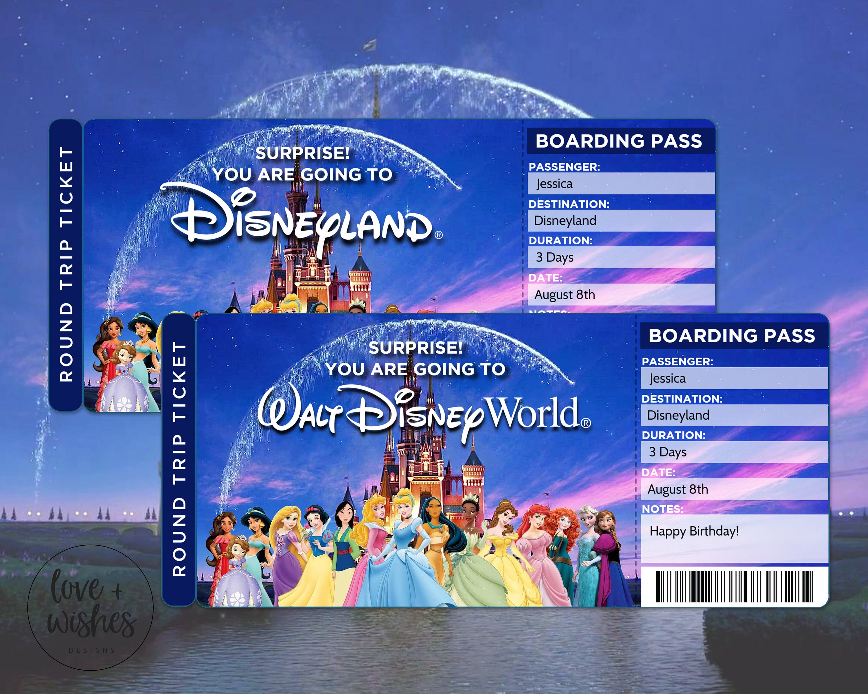 disney-world-trip-tickets-surprise-disney-trip-disneyland-etsy