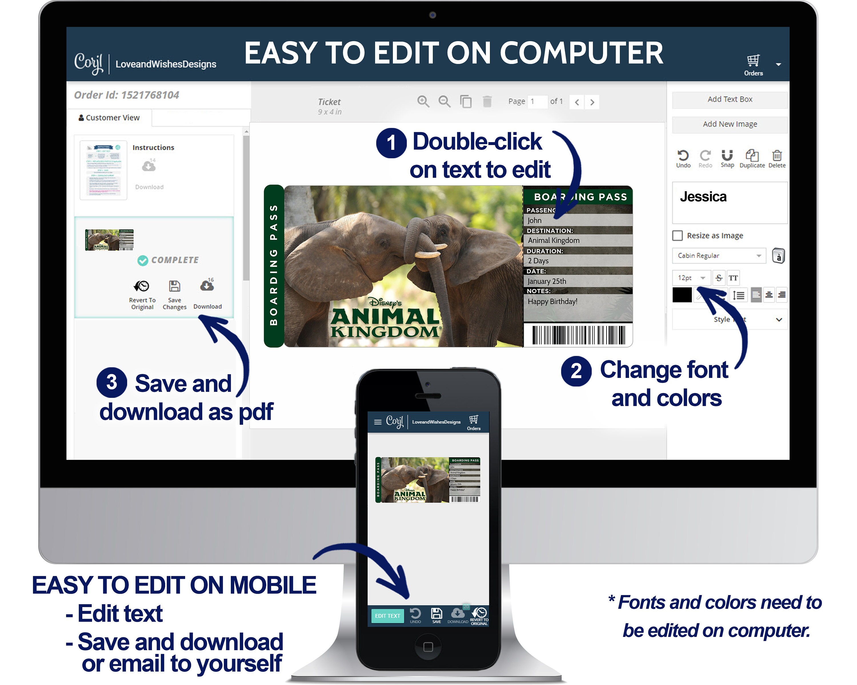 Animal Kingdom Surprise Trip Reveal Tickets Surprise Disney | Etsy