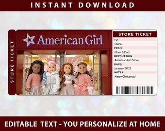 American Girl Printable - Etsy