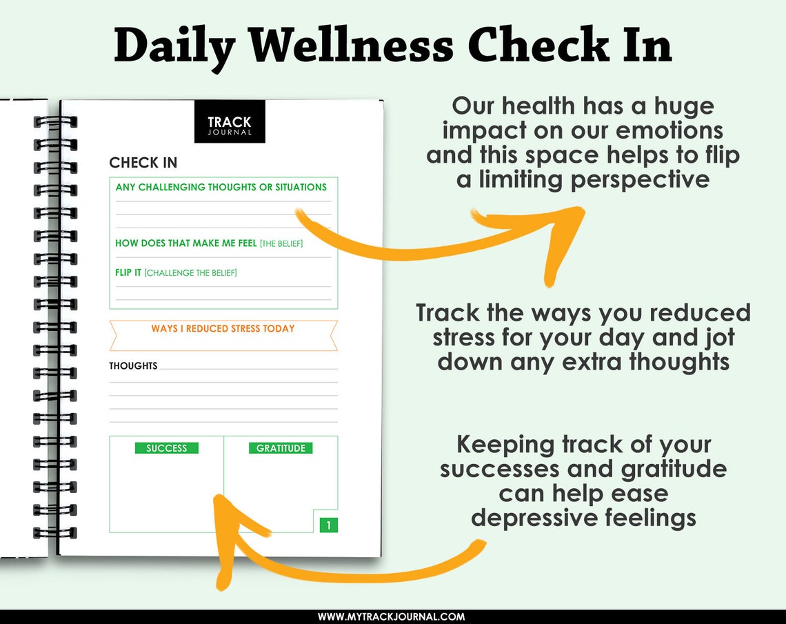 Health Wellness Journal the Ultimate Food and Fitness Diary. Etsy