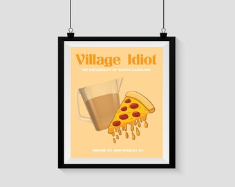 UofSC - Village Idiot Wall Print
