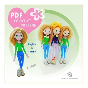Crochet doll Pattern PDF / Amigurumi doll / Amigurumi Pattern / Crochet Pattern