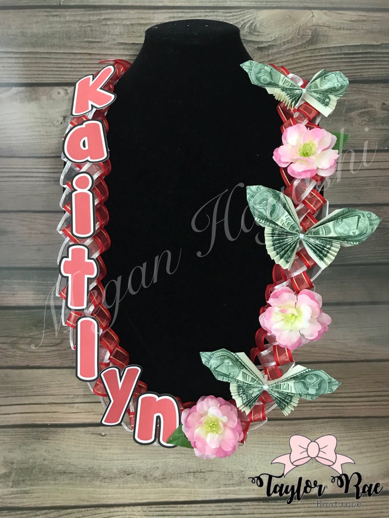 Butterfly Money Lei Money Lei Graduation Lei Custom Lei Etsy - image 0