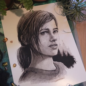 Art Print Ellie The Last of Us poster