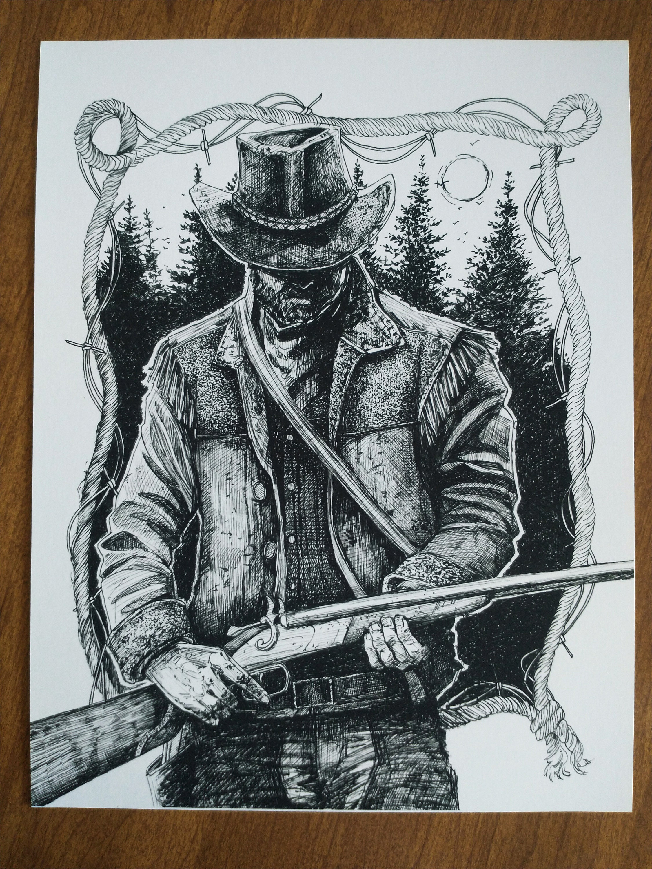 Arthur Morgan RDR2 Mounted Print for Sale by rdrmaniac