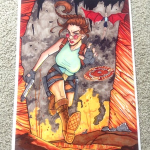 Lara Croft Tomb Raider The Fall of Atlantis Art Print - 13x19 A3+