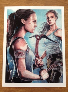 Actor Alicia Vikander Tomb Raider 1 Canvas Poster Bedroom Decor Sports  Landscape Office Room Decor Gift Frame:16×24inch(40×60cm)