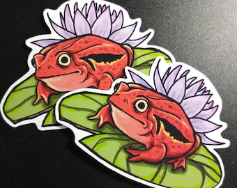 Handmade Tomato Frog Stickers