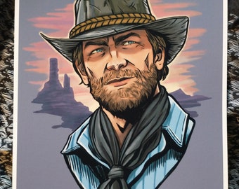 Cowpoke - Cowboy Art Print Poster 8.5x11