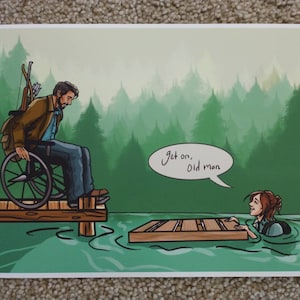 The Last of Us Part II Joel and Ellie print - 8.5x11