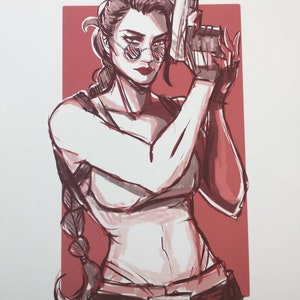 Lara Croft Tomb Raider Art Print