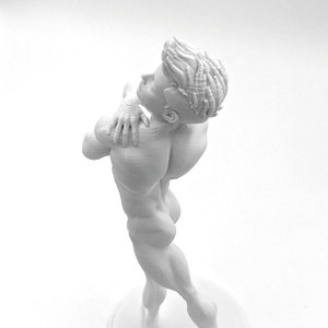 Elegant Asher Dancing to the Music of his Heart // Solid 3D Printed Statue // MM85