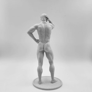 Lumberjack Garrett Pondering Where His Axe Went // Solid 3D Printed Statue // MM86