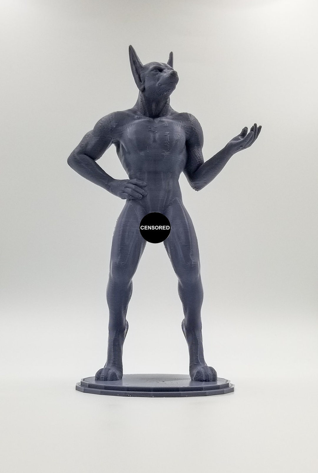 Solid 3D Printed Statue - Anubis the Egyptian God of the Underworld