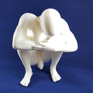 3D Printable Nude Squatting Young Male Statue // STL FILE // MM04 B - Etsy
