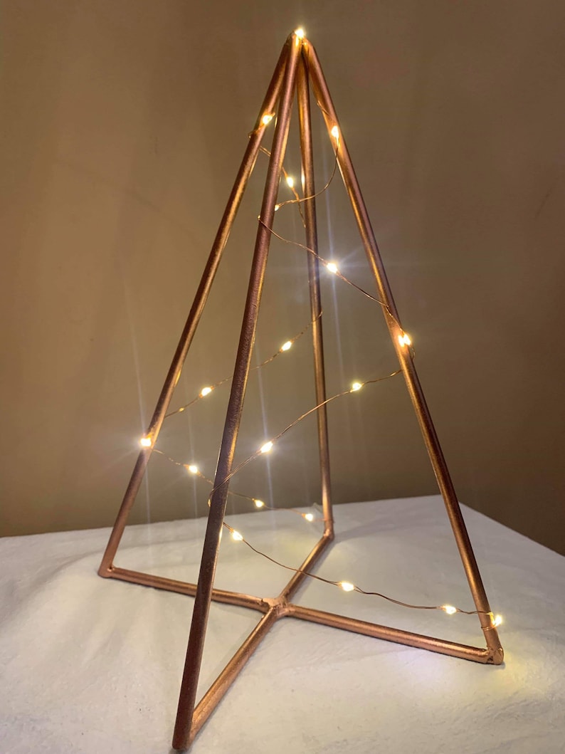 Copper Christmas tree Handmade Xmas ornament Etsy