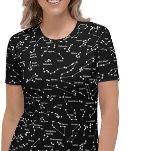 T-shirt femme constellations, astronomie