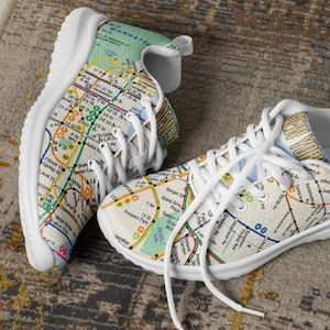 New York Map-sportschoenen heren