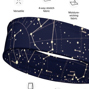 Sternbilder Stirnband, Universum, Cosomos, Celestial Stirnband