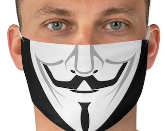 Anonymous Face Mask, Protester Facemask, Strike, Activist, Guy Fawkes, Hacker, Rebel