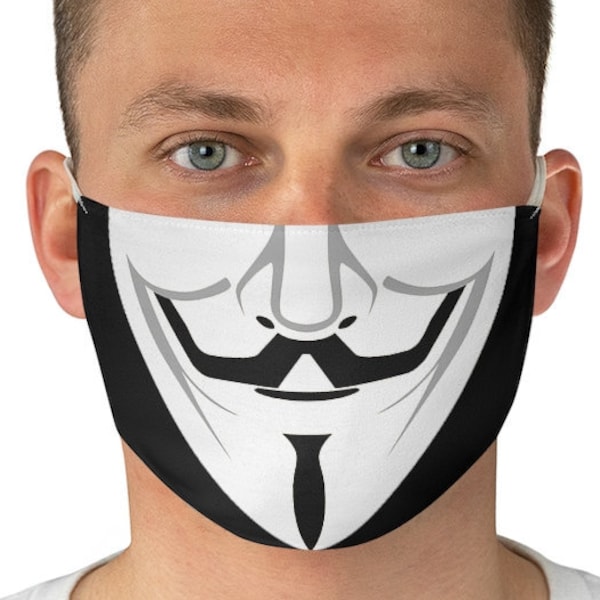 Anonymous Face Mask, Protester Facemask, Strike, Activist, Guy Fawkes, Hacker, Rebel