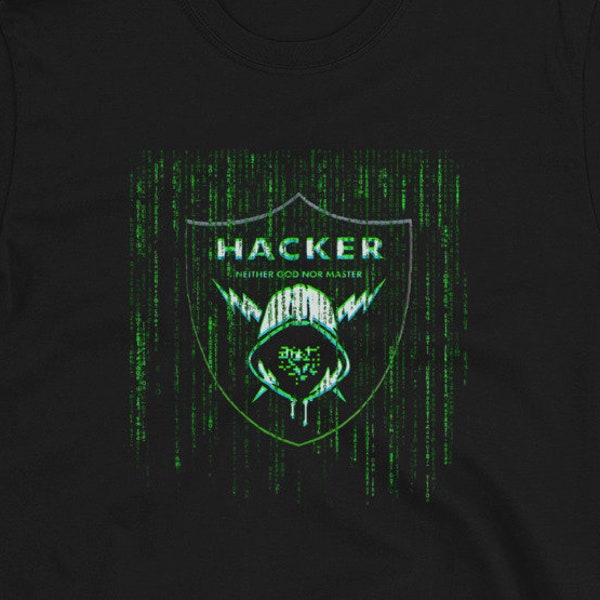 Hacking the Matrix, Cyber Hacktivist, Hacker Unisex T-Shirt