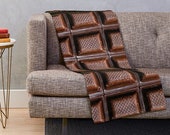 Chocolate Throw Blanket, Realistic Chokolate Gift