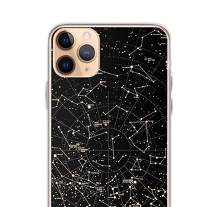 Capa constelações para iPhone, estrelas da astronomia, galáxia de telefone