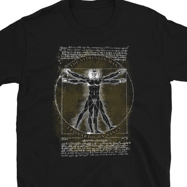 The Vitruvian Man Unisex T-Shirt,  Leonardo da Vinci