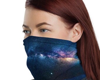 De Melkweg, Gezichtsmasker - Neck Gaiter, Facemask, Hoofdband, Bandana, Galaxy, Universum, Cosmos