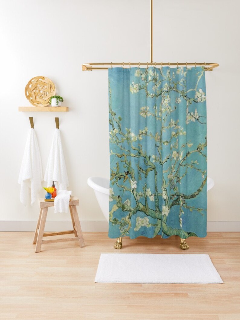 Classic Art Vincent van Gogh in your Bathroom Almond Blossoms Shower Curtains