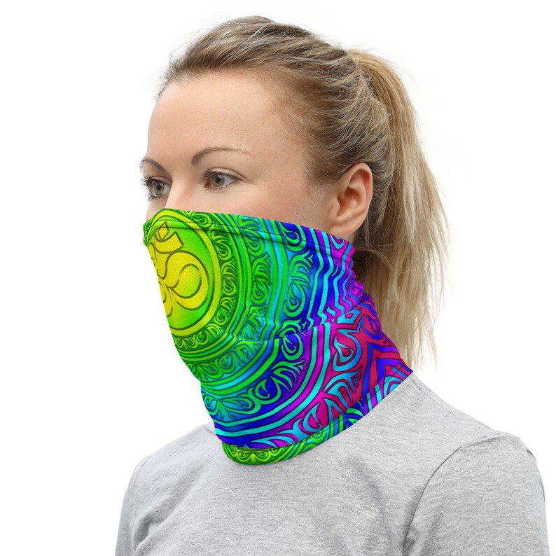 Yoga Face Mask OM Symbol Neck Gaiter Scarf Headwear Etsy