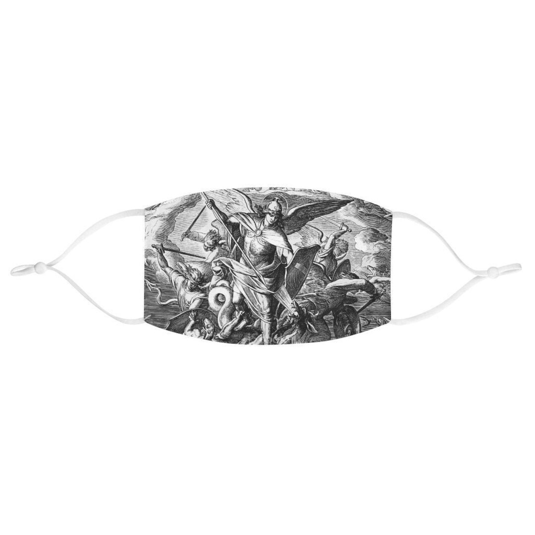 Angels Vs Deamons Battle Facemask Saint Michael Archangel - Etsy