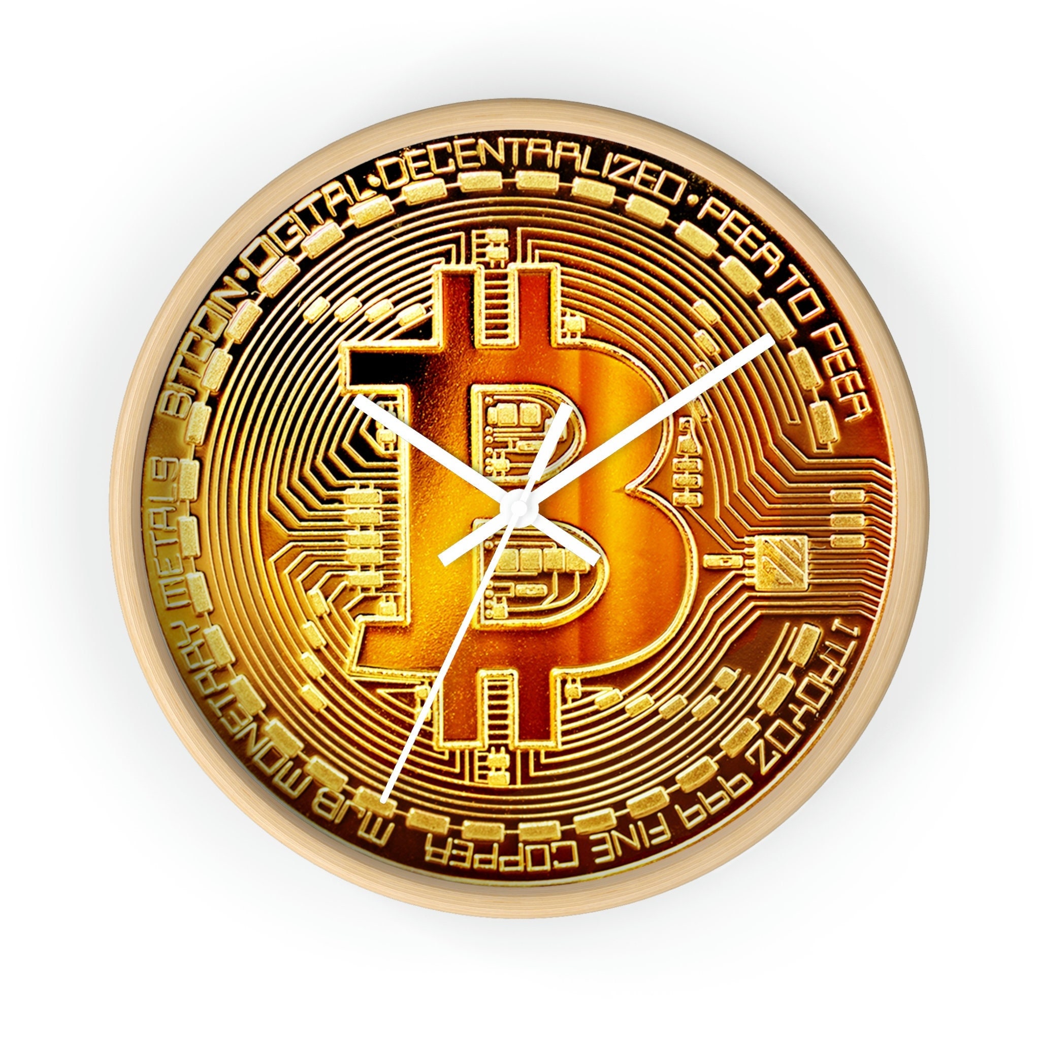 Bitcoin Wall Clock, BTC Trading, Crypto Watch, BTC - Etsy