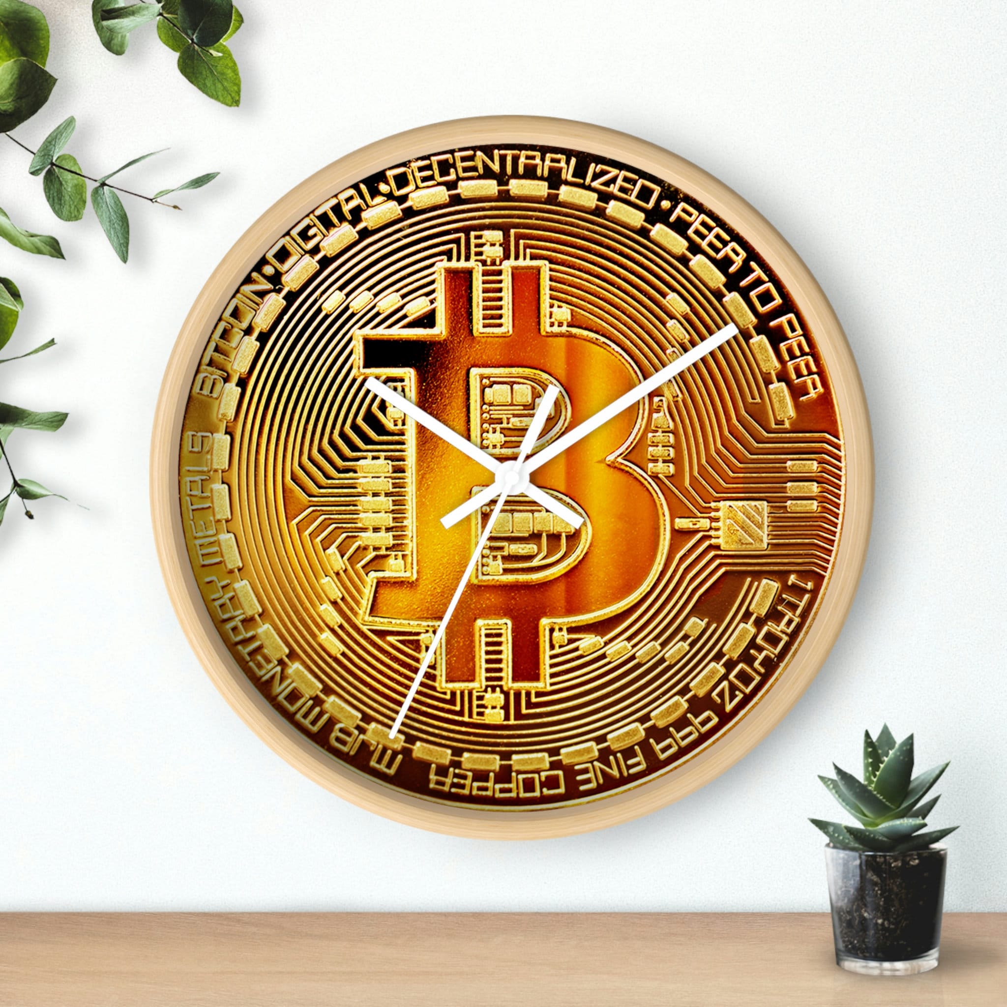 Bitcoin Wall Clock, BTC Trading, Crypto Watch, BTC - Etsy