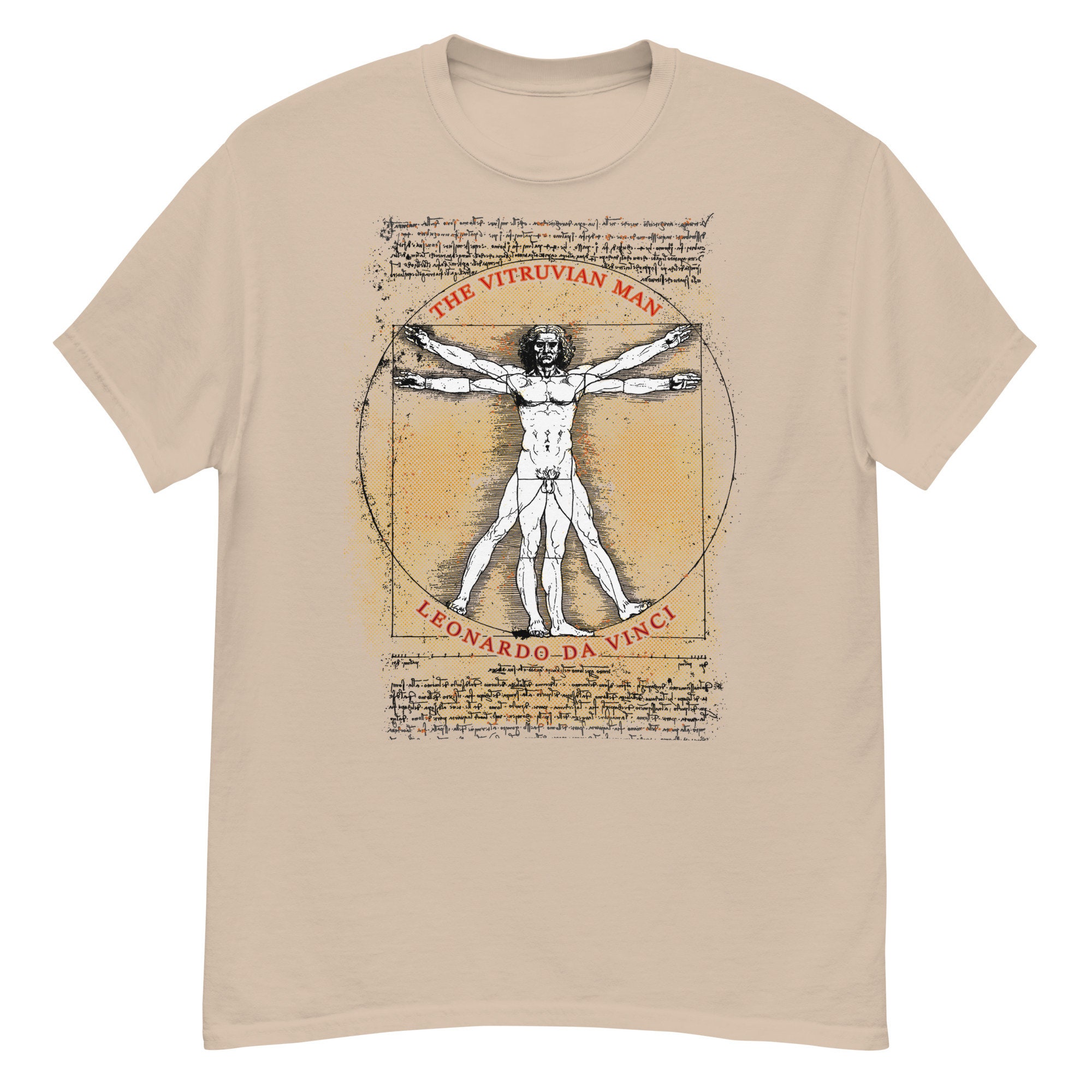 ウィトルウィウス的人体図 Tシャツ、レオナルド・ダ・ヴィンチ - Etsy 日本
