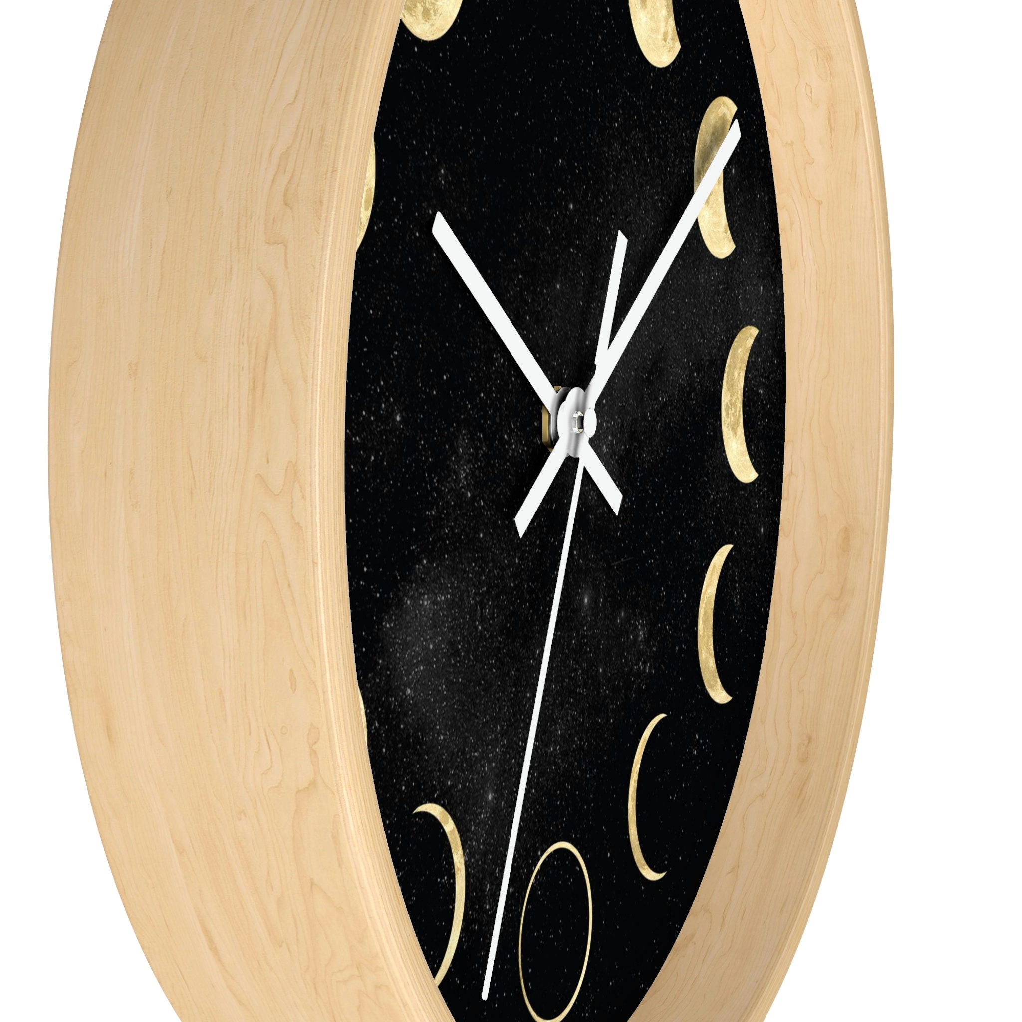 Moon Tracker Clock Moon Wall Clock | Phases of the Moon | Cosmic Clock | Celestial | Space ...