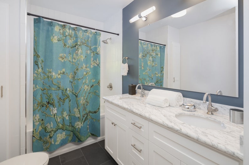 Classic Art Vincent van Gogh in your Bathroom Almond Blossoms Shower Curtains
