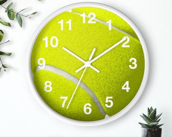 Tennis Wall Clock | Time for Practice | Champion Clock