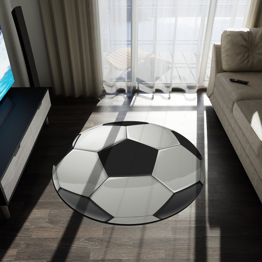 Soccer Ball Round Rug, World Cup Fan Rug, Football - Etsy