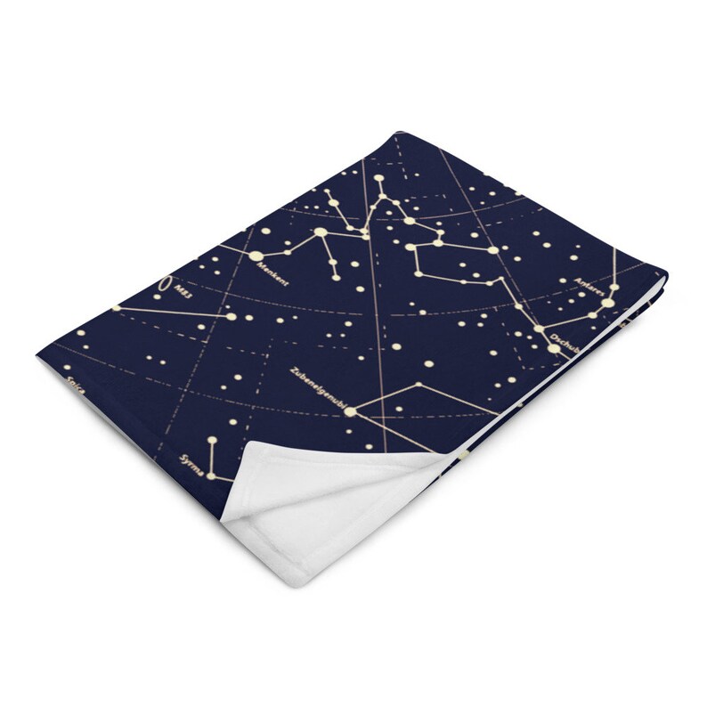 Constellations Map Throw Blanket Astronomy Constellation Etsy Australia
