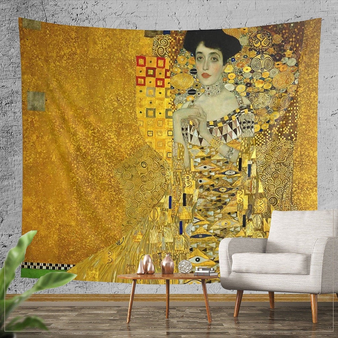 Portrait of Adele Bloch-bauer I - Wall Tapestry, Lady in Gold, Gustav ...