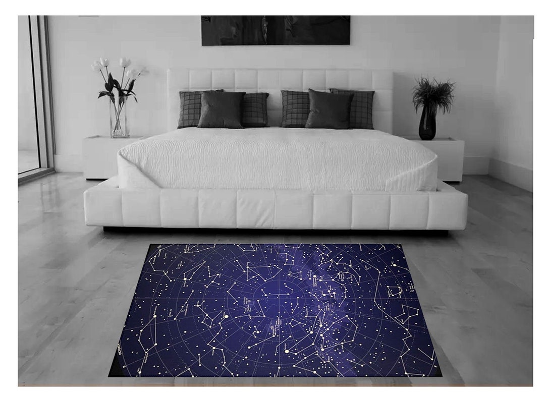 Constellations Area Rug, Stars Planets, Astronomy Night Sky - Etsy