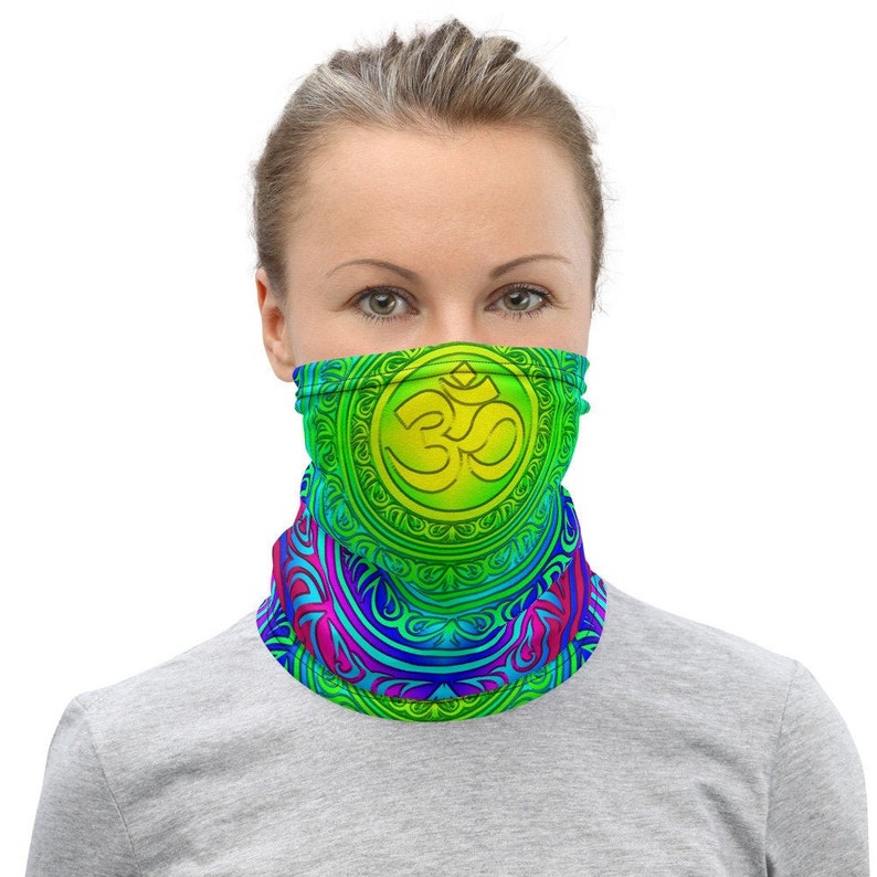 Yoga Face Mask OM Symbol Neck Gaiter Scarf Headwear Etsy