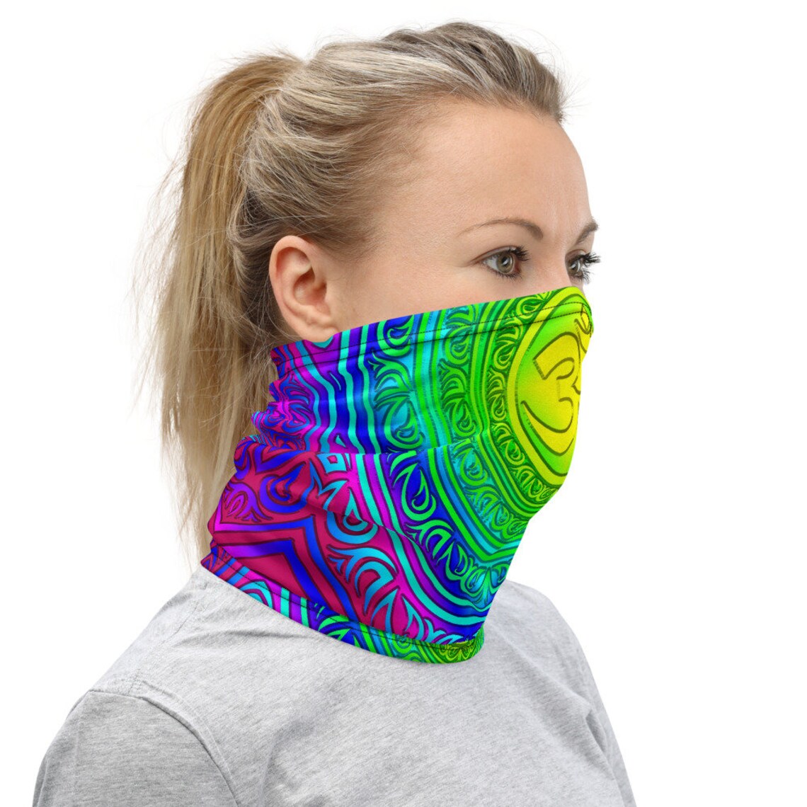 Yoga Face Mask OM Symbol Neck Gaiter Scarf Headwear Etsy