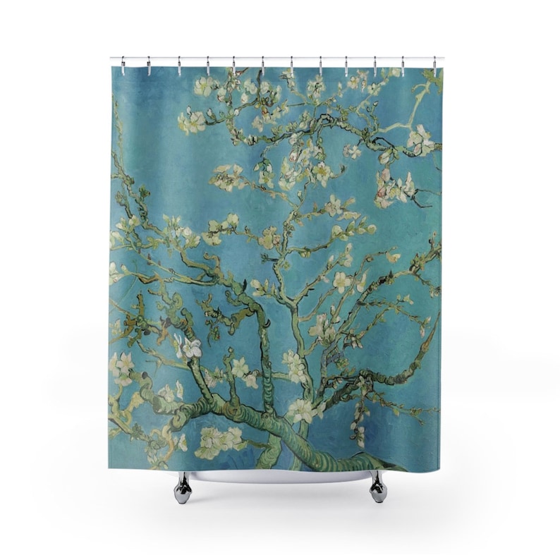 Classic Art Vincent van Gogh in your Bathroom Almond Blossoms Shower Curtains