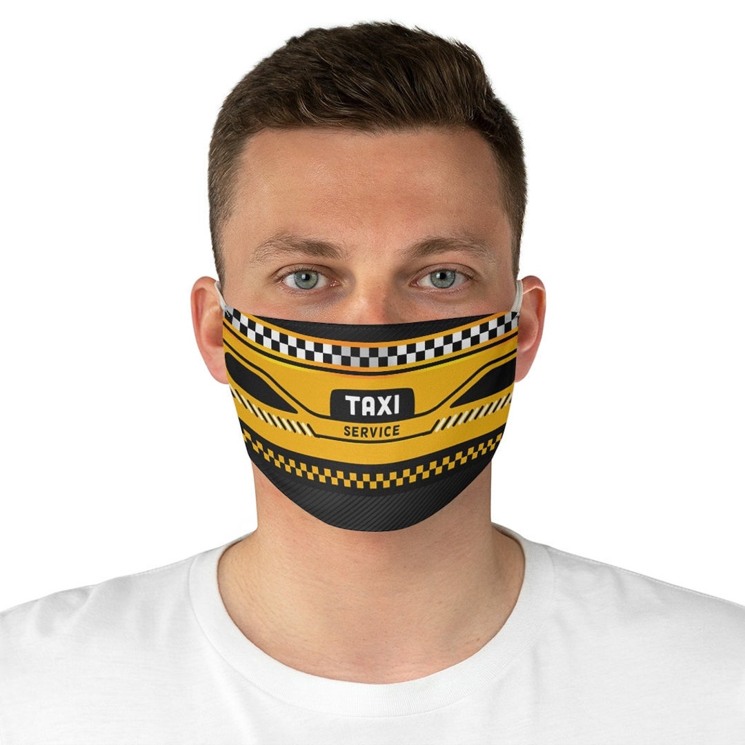 Taxi Driver Face Mask, Cab Taxi Service Facemask - Etsy